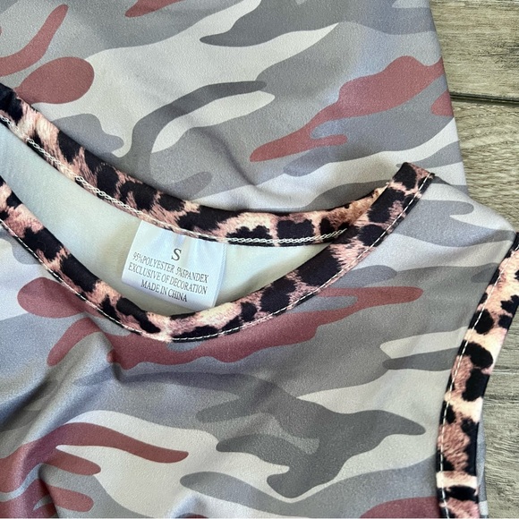 Girl Boutique Camo Leopard Pocket Tank - Picture 2 of 2